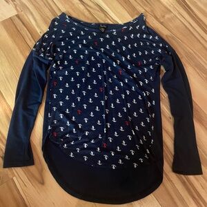 Rue21 Anchor print top—Junior’s M